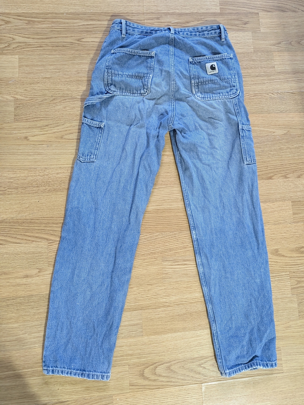 Carhartt WIP Pierce Light Blue Denim Carpenter Pants
